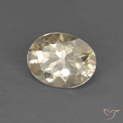 Morganite Doré léger naturelle ovale, 1.17 ct, VVS-VS