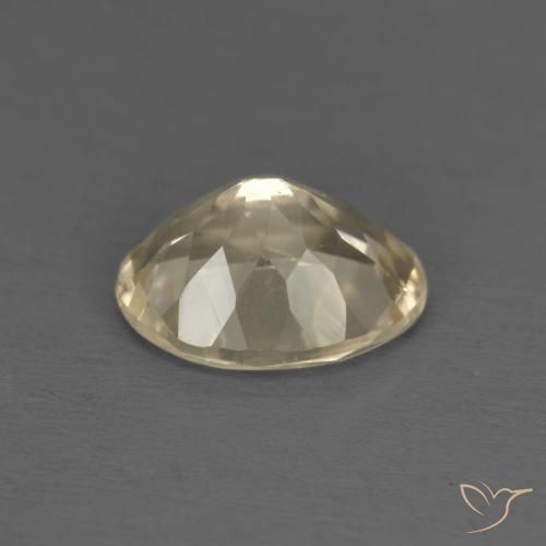 Morganite Doré léger naturelle ovale, 1.17 ct, VVS-VS