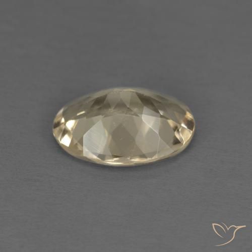 Morganite Doré léger naturelle ovale, 0.96 ct, VVS-VS