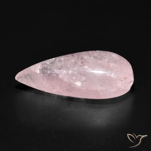 Morganite Rose léger naturelle En forme de poire, 7.68 ct, Translucide