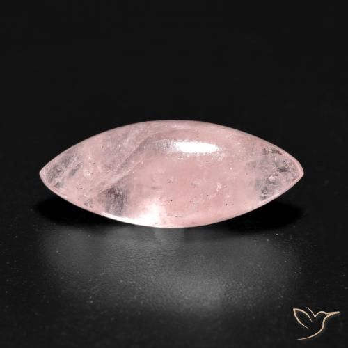 3.91ct Naturel Rose corail léger Morganite, Marquise, Translucide