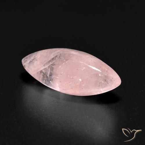Morganite Rose corail léger naturelle Marquise, 3.91 ct, Translucide