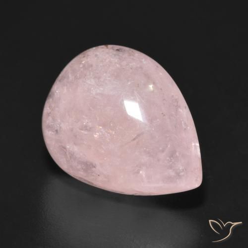 Morganite Rose clair naturelle En forme de poire, 8.26 ct, Translucide