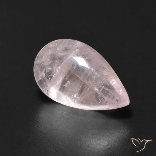 Morganite Rose naturelle En forme de poire, 3.65 ct, Transparent