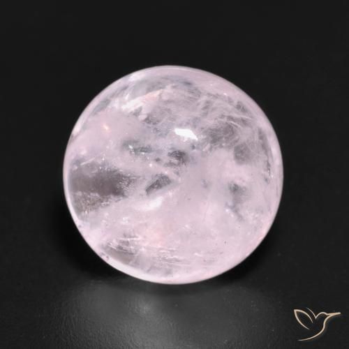 4.64ct Naturel Rose pêche léger Morganite, Tour, Transparent