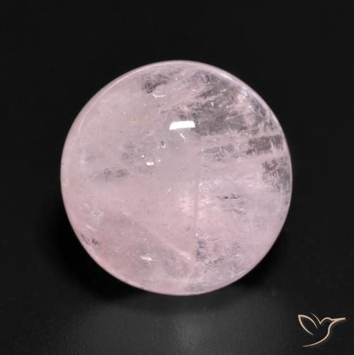 7.24ct Naturel Rose pêche léger Morganite, Tour, Translucide