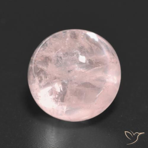 6.42ct Naturel Rose corail léger Morganite, Tour, Transparent, Photo A