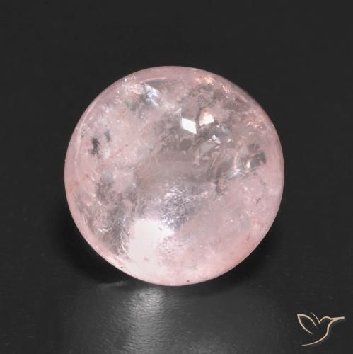 4.28ct Naturel Rose corail léger Morganite, Tour, Transparent