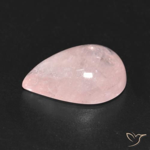 Morganite Flamant rose naturelle En forme de poire, 4.38 ct, Transparent