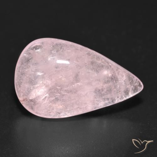 10.42ct Naturel Rose moyen-léger Morganite, En forme de poire, Transparent