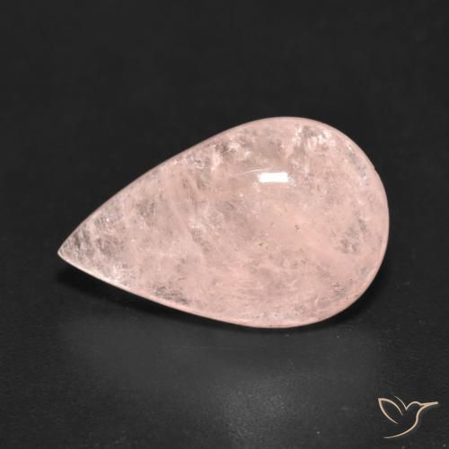 5.03ct Naturel Rose moyen Morganite, En forme de poire, Transparent