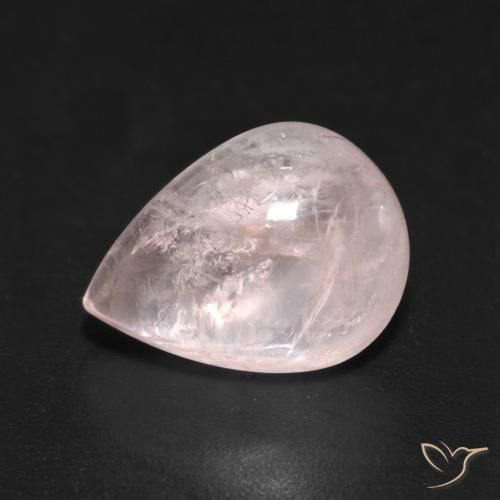 Morganite Rose clair naturelle En forme de poire, 3.77 ct, Transparent