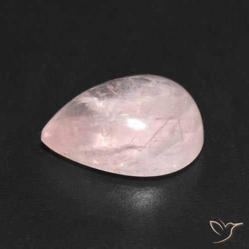 Morganite Rose clair naturelle En forme de poire, 3.77 ct, Transparent