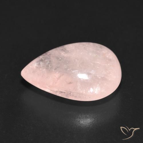 Morganite Flamant rose naturelle En forme de poire, 4.86 ct, Translucide
