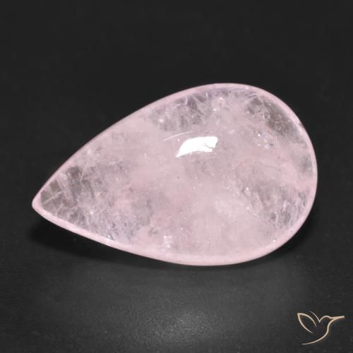 10.80ct Naturel Rose Morganite, En forme de poire, Translucide