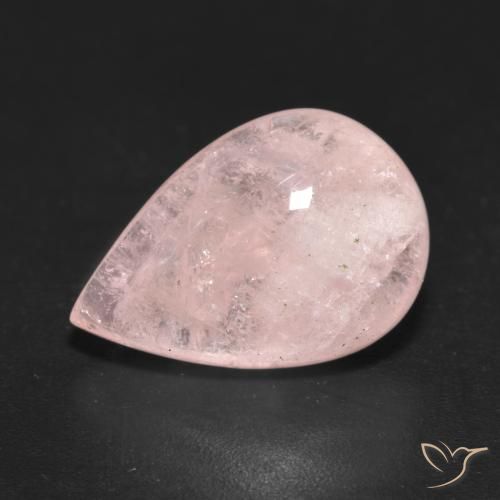 7.00ct Naturel Rose moyen Morganite, En forme de poire, Translucide