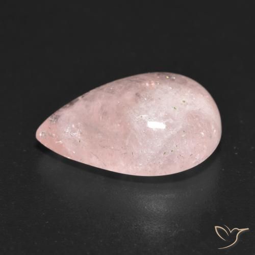 Morganite Rose moyen naturelle En forme de poire, 7.00 ct, Translucide