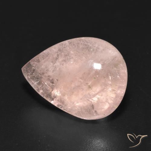 Morganite Flamant rose naturelle En forme de poire, 6.51 ct, Transparent