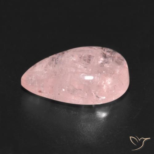 Morganite Rose corail léger naturelle En forme de poire, 4.94 ct, Transparent