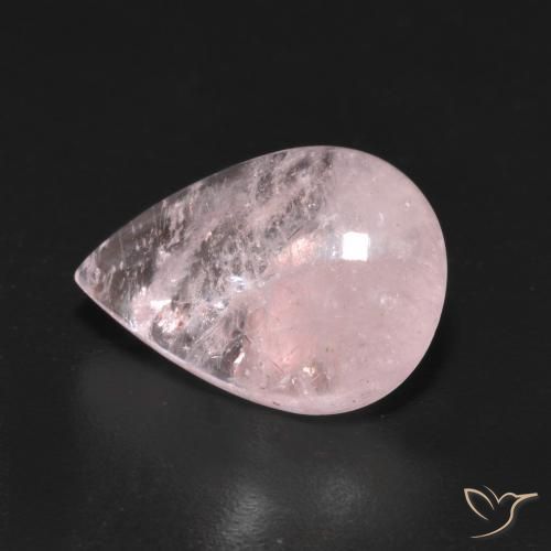 Morganite Rose naturelle En forme de poire, 4.45 ct, Transparent