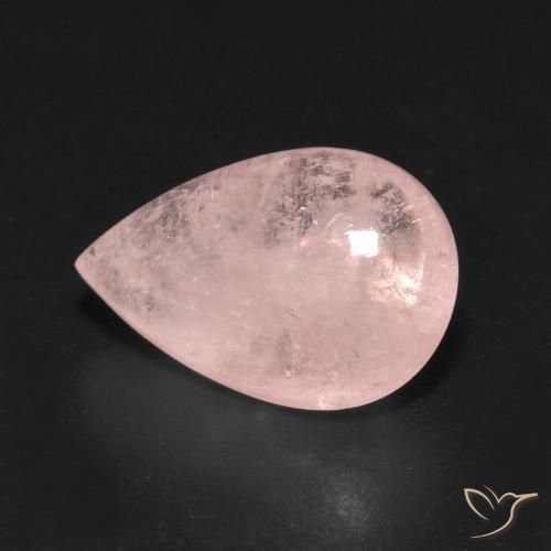 Morganite Rose léger naturelle En forme de poire, 5.66 ct, Transparent