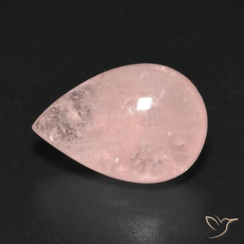 Morganite Rose moyen naturelle En forme de poire, 5.86 ct, Transparent