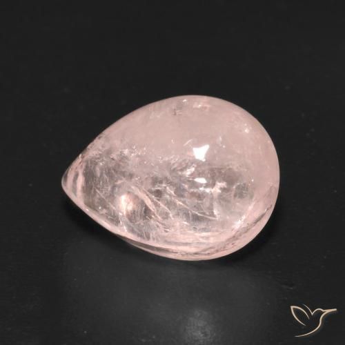 Morganite Rose corail léger naturelle En forme de poire, 3.08 ct, Transparent