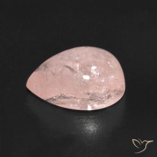 Morganite Rose corail léger naturelle En forme de poire, 3.08 ct, Transparent