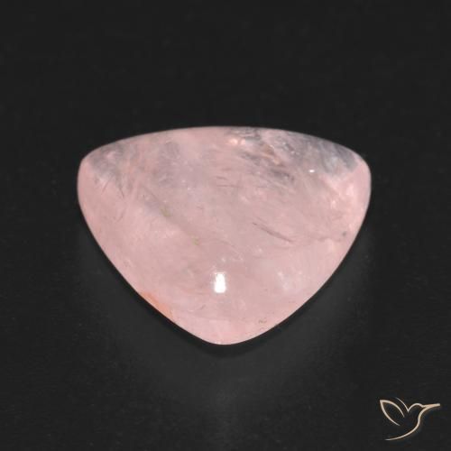 Morganite Rose clair naturelle Trillion, 4.86 ct, Transparent