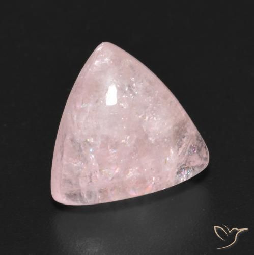 Morganite Rose corail léger naturelle Trillion, 4.11 ct, Transparent