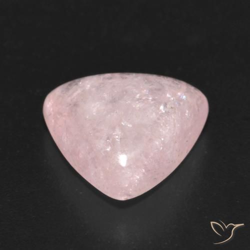 Morganite Rose corail léger naturelle Trillion, 4.11 ct, Transparent
