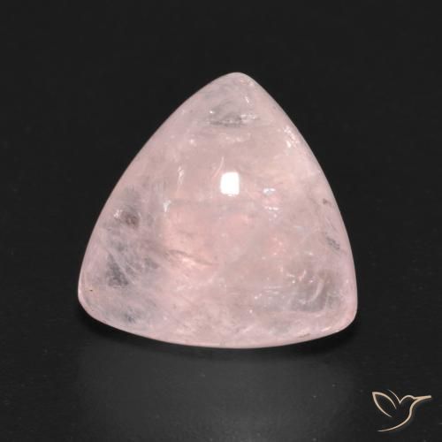 4.17ct Naturel Rose corail léger Morganite, Trillion, Transparent
