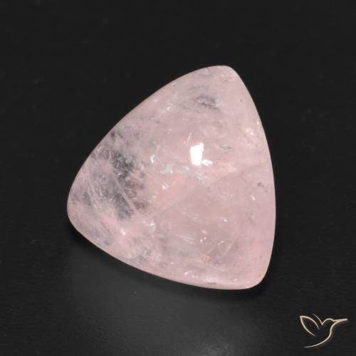 Morganite Rose corail léger naturelle Trillion, 4.17 ct, Transparent