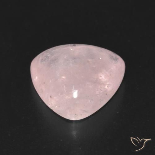 Morganite Rose corail léger naturelle Trillion, 4.17 ct, Transparent