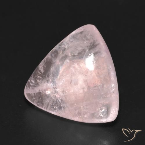 Morganite Flamant rose naturelle Trillion, 5.39 ct, Transparent