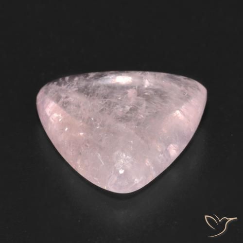 Morganite Flamant rose naturelle Trillion, 5.39 ct, Transparent