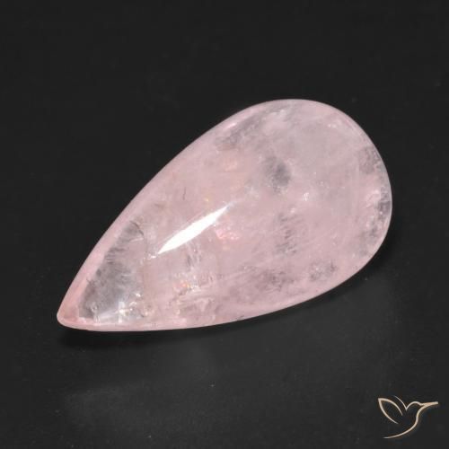 9.32ct Naturel Rose Morganite, En forme de poire, Transparent