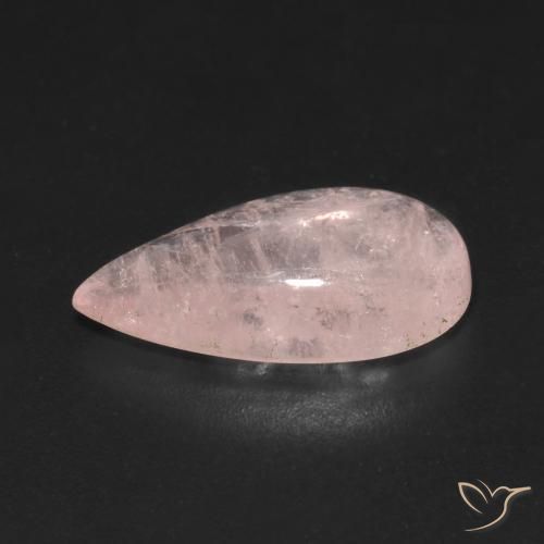 Morganite Rose clair naturelle En forme de poire, 4.26 ct, Transparent