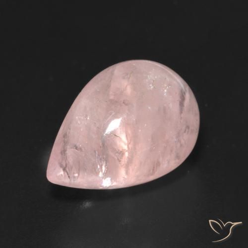 Morganite Rose corail naturelle En forme de poire, 6.83 ct, Transparent