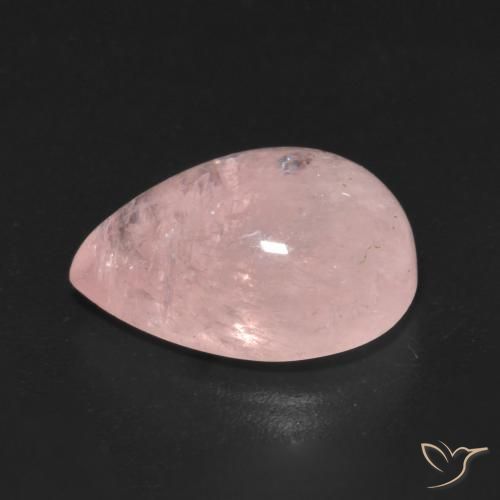 Morganite Rose corail naturelle En forme de poire, 6.83 ct, Transparent