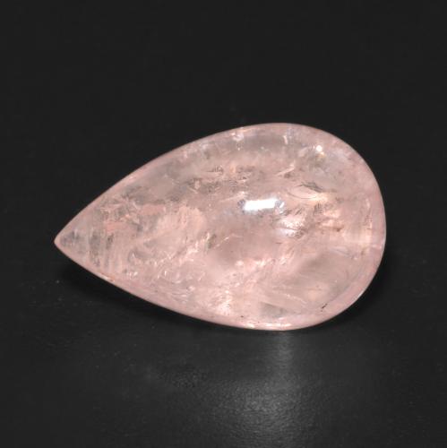 Morganite rose naturelle en forme de poire, 5,61 ct, transparent