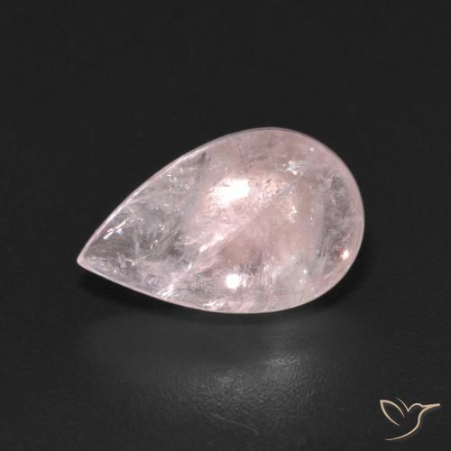 Morganite Rose naturelle En forme de poire, 3.08 ct, Transparent