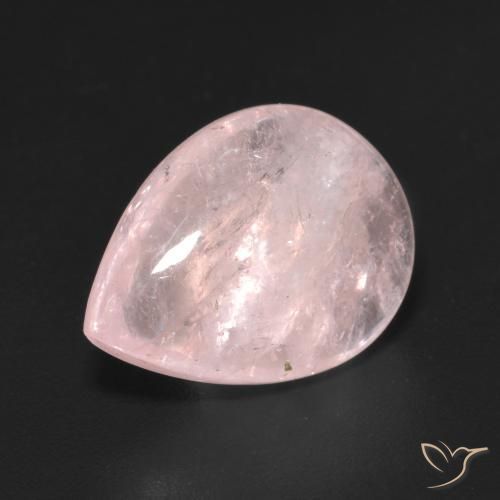 Morganite Rose corail naturelle En forme de poire, 7.57 ct, Transparent