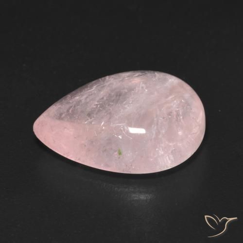 Morganite Rose corail naturelle En forme de poire, 7.57 ct, Transparent