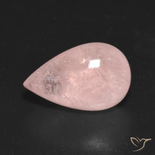 4.86ct Naturel Rose moyen Morganite, En forme de poire, Transparent