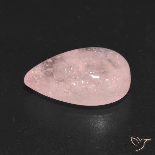 Morganite Rose moyen naturelle En forme de poire, 4.86 ct, Transparent