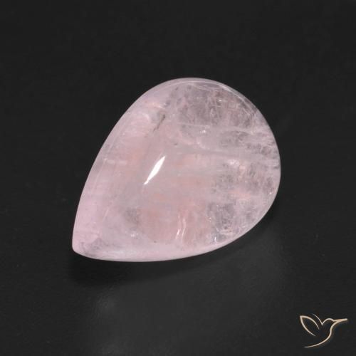 Morganite Rose clair naturelle En forme de poire, 5.89 ct, Transparent