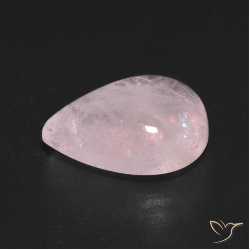 Morganite Rose clair naturelle En forme de poire, 5.89 ct, Transparent