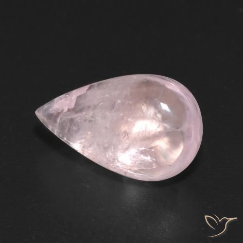 5.30ct Naturel Rose Morganite, En forme de poire, Transparent