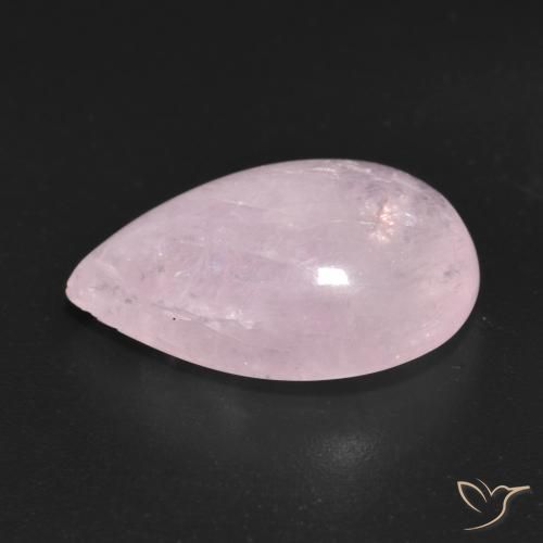 Morganite Rose bubblegum naturelle En forme de poire, 9.65 ct, Transparent